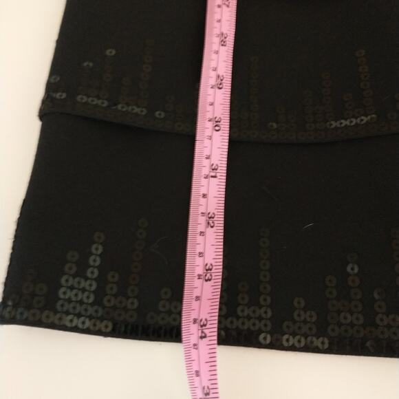 Laundry by Shelli Segal Cocktail Dress Wmn's Sz 8 Black Sequined Sleeveless - Picture 9 of 14